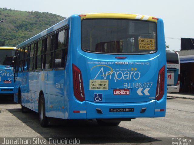 Viação Nossa Senhora do Amparo RJ 186.077 na cidade de Niterói, Rio de Janeiro, Brasil, por Jonathan Silva Figueiredo. Número da foto: #4061942.