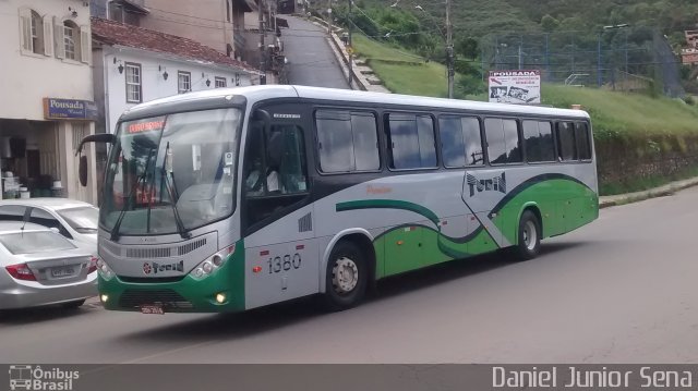 Turin Transportes 1380 na cidade de Ouro Preto, Minas Gerais, Brasil, por Daniel Junior Sena. Número da foto: #4062873.