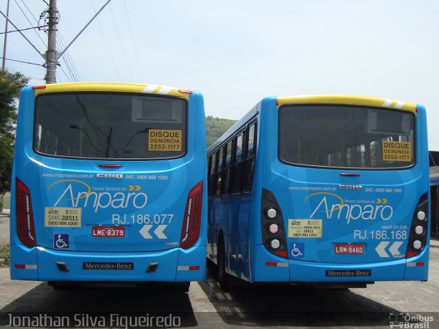 Viação Nossa Senhora do Amparo RJ 186.168 na cidade de Niterói, Rio de Janeiro, Brasil, por Jonathan Silva Figueiredo. Número da foto: #4061956.