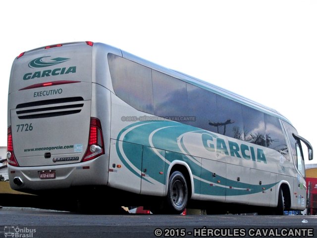 Viação Garcia 7726 na cidade de Londrina, Paraná, Brasil, por Hércules Cavalcante. Número da foto: #4061946.