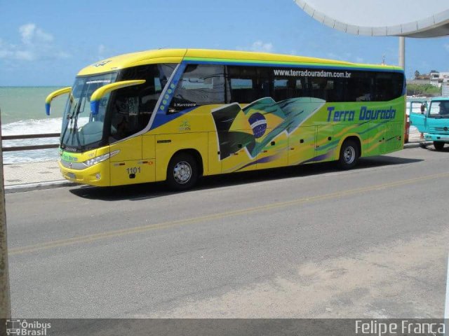 Terra Dourada Transportes e Turismo 1101 na cidade de Natal, Rio Grande do Norte, Brasil, por Felipe França. Número da foto: #4062519.