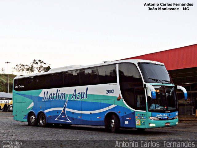 Marlim Azul Turismo 2002 na cidade de João Monlevade, Minas Gerais, Brasil, por Antonio Carlos Fernandes. Número da foto: #4062372.