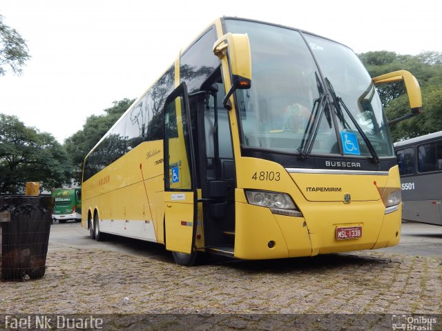 Viação Itapemirim 48103 na cidade de São Paulo, São Paulo, Brasil, por Raphael José da Silva. Número da foto: #4062756.