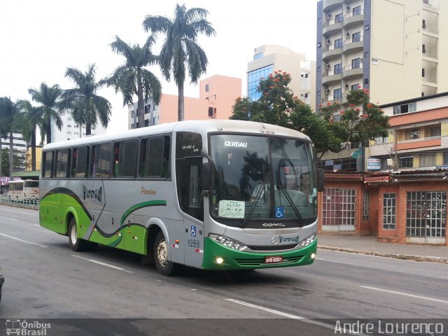 Turin Transportes 1260 na cidade de Conselheiro Lafaiete, Minas Gerais, Brasil, por André Lourenço de Freitas. ID da foto: 4064163.