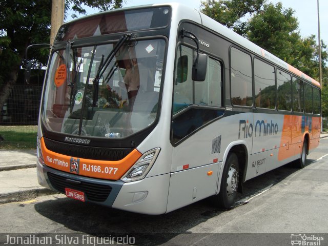 Transturismo Rio Minho RJ 166.077 na cidade de Niterói, Rio de Janeiro, Brasil, por Jonathan Silva Figueiredo. Número da foto: #4065502.