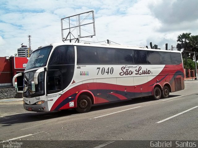 Expresso São Luiz 7040 na cidade de Feira de Santana, Bahia, Brasil, por Gabriel  Santos-ba. ID da foto: 4064458.