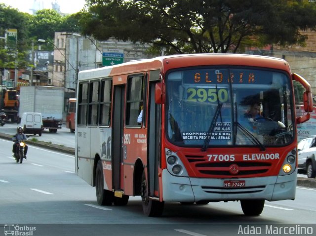 Eldorado Transportes 77005 na cidade de Belo Horizonte, Minas Gerais, Brasil, por Adão Raimundo Marcelino. ID da foto: 4066382.