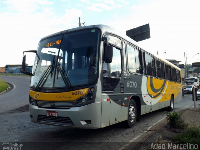 Viação Santa Edwiges 6070 na cidade de Belo Horizonte, Minas Gerais, Brasil, por Adão Raimundo Marcelino. Número da foto: #4066544.