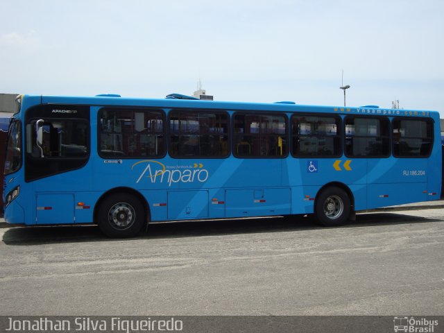 Viação Nossa Senhora do Amparo RJ 186.204 na cidade de Niterói, Rio de Janeiro, Brasil, por Jonathan Silva Figueiredo. Número da foto: #4064836.
