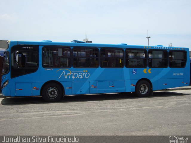 Viação Nossa Senhora do Amparo RJ 186.204 na cidade de Niterói, Rio de Janeiro, Brasil, por Jonathan Silva Figueiredo. ID da foto: 4064836.