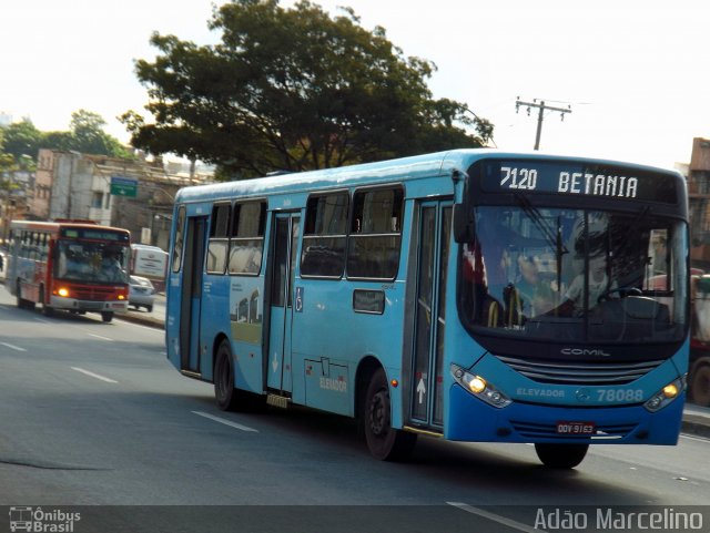 Riacho Transportes 78088 na cidade de Belo Horizonte, Minas Gerais, Brasil, por Adão Raimundo Marcelino. ID da foto: 4066488.