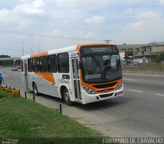 Viação São José A01003 na cidade de Nova Iguaçu, Rio de Janeiro, Brasil, por Fabiano Magalhaes. ID da foto: 4065677.