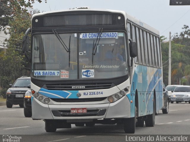 UniRio Transportes RJ 228.014 na cidade de Rio de Janeiro, Rio de Janeiro, Brasil, por Leonardo Alecsander. Número da foto: #4067627.