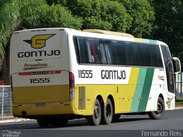 Empresa Gontijo de Transportes 11555 na cidade de Uberaba, Minas Gerais, Brasil, por Fernando Reis. ID da foto: 4067508.