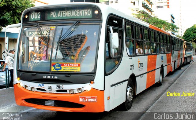 HP Transportes Coletivos 2516 na cidade de Goiânia, Goiás, Brasil, por Carlos Júnior. Número da foto: #4067668.