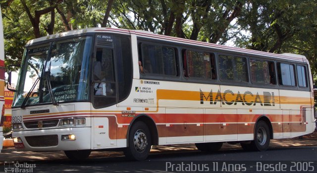 Auto Ônibus Macacari 8060 na cidade de Jaú, São Paulo, Brasil, por Cristiano Soares da Silva. ID da foto: 4068731.