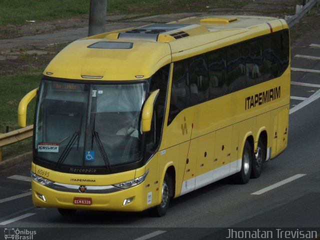 Viação Itapemirim 60695 na cidade de Lavrinhas, São Paulo, Brasil, por Jhonatan Diego da Silva Trevisan. Número da foto: #4067813.