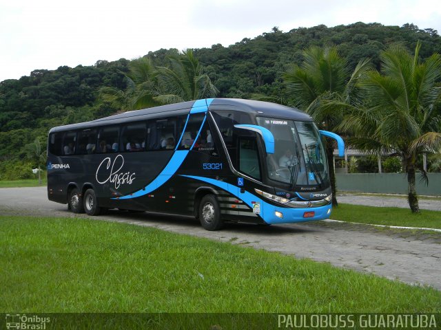 Empresa de Ônibus Nossa Senhora da Penha 53021 na cidade de Guaratuba, Paraná, Brasil, por Paulobuss  Guaratuba. Número da foto: #4067531.