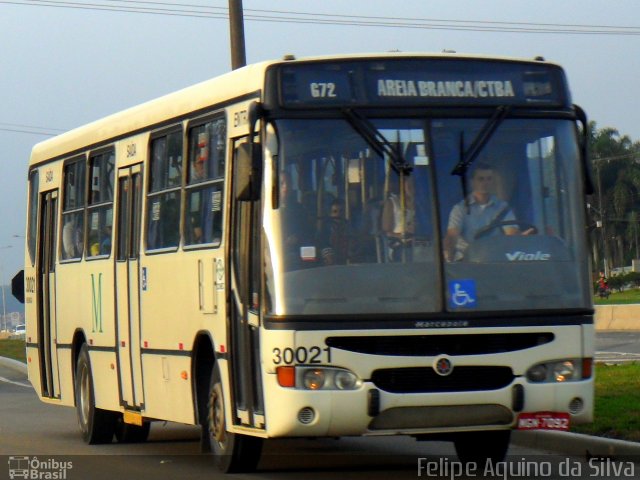 Reunidas Transportes Coletivos 30021 na cidade de Fazenda Rio Grande, Paraná, Brasil, por Felipe Aquino da Silva. ID da foto: 4069534.