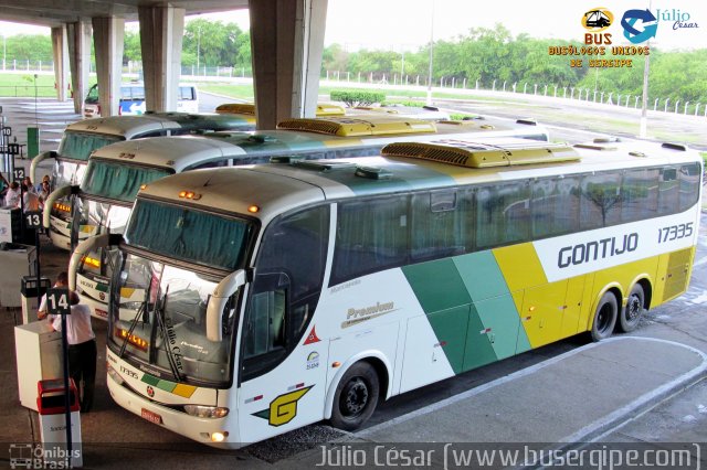 Empresa Gontijo de Transportes 17335 na cidade de Aracaju, Sergipe, Brasil, por Julio Cesar  Barbosa Martins. ID da foto: 4070915.