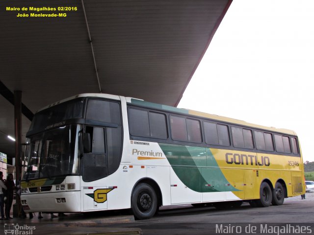 Empresa Gontijo de Transportes 15345 na cidade de João Monlevade, Minas Gerais, Brasil, por Mairo de Magalhães. ID da foto: 4069626.