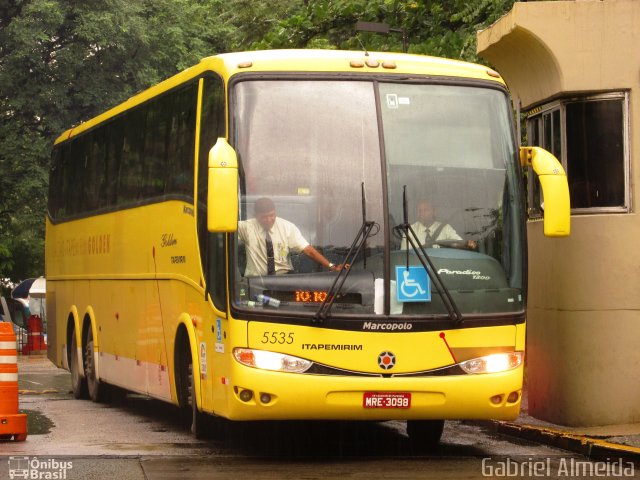 Viação Itapemirim 5535 na cidade de São Paulo, São Paulo, Brasil, por Gabriel Almeida. ID da foto: 4069837.