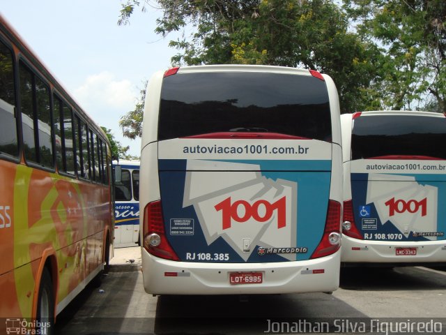 Auto Viação 1001 RJ 108.385 na cidade de Niterói, Rio de Janeiro, Brasil, por Jonathan Silva Figueiredo. Número da foto: #4069027.