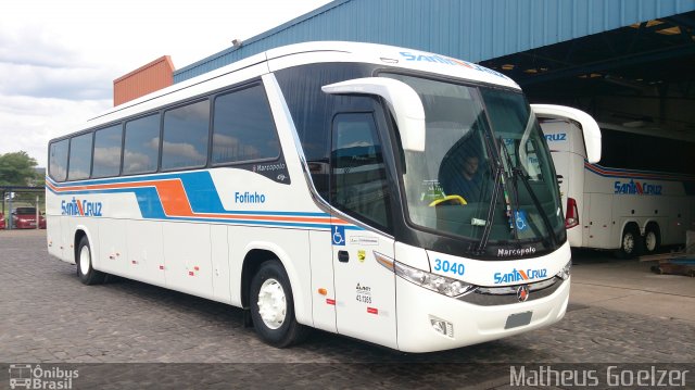 VUSC - Viação União Santa Cruz 3040 na cidade de Santa Cruz do Sul, Rio Grande do Sul, Brasil, por Matheus Goelzer. Número da foto: #4069666.