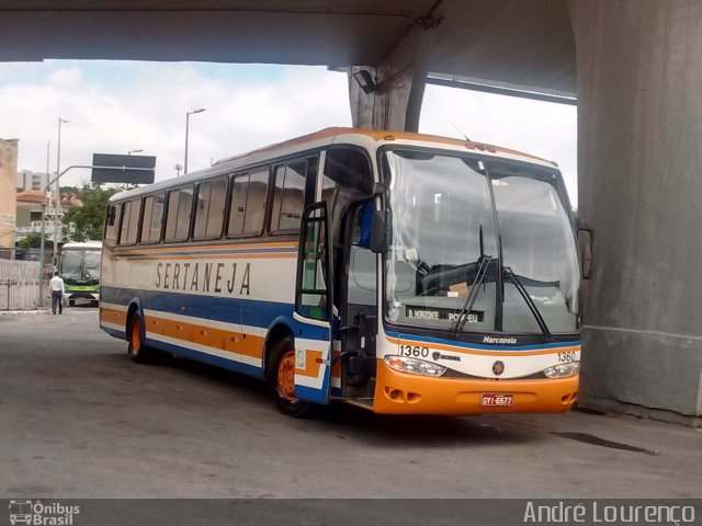 Viação Sertaneja 1360 na cidade de Belo Horizonte, Minas Gerais, Brasil, por André Lourenço de Freitas. Número da foto: #4069115.