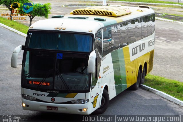Empresa Gontijo de Transportes 17255 na cidade de Aracaju, Sergipe, Brasil, por Julio Cesar  Barbosa Martins. Número da foto: #4070918.