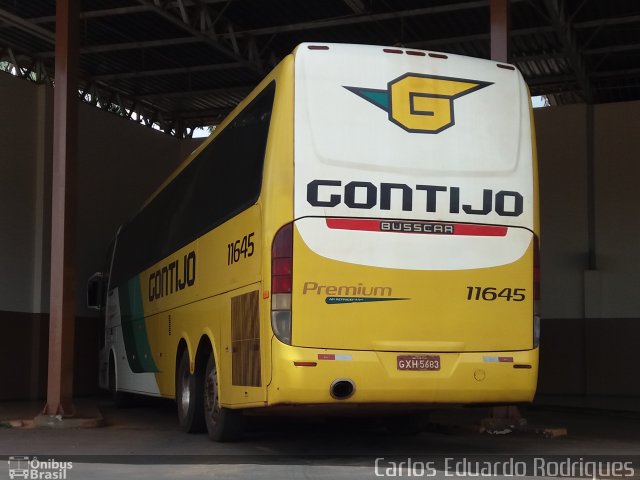 Empresa Gontijo de Transportes 11645 na cidade de São Gotardo, Minas Gerais, Brasil, por Carlos Eduardo Rodrigues. Número da foto: #4034901.