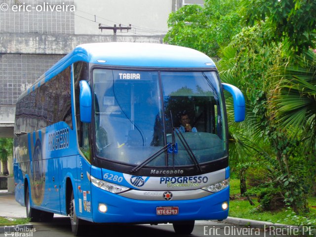 Auto Viação Progresso 6280 na cidade de Recife, Pernambuco, Brasil, por Eric Oliveira. Número da foto: #4035013.