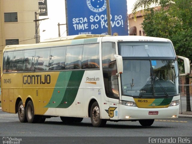 Empresa Gontijo de Transportes 11645 na cidade de Uberaba, Minas Gerais, Brasil, por Fernando Reis. Número da foto: #4033415.