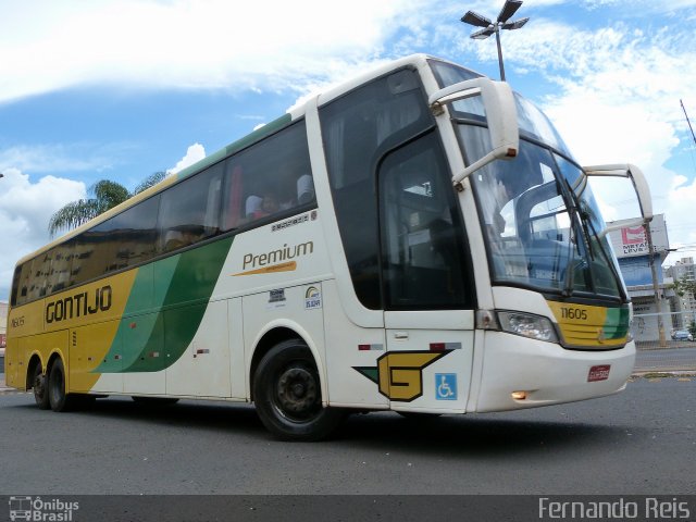 Empresa Gontijo de Transportes 11605 na cidade de Uberaba, Minas Gerais, Brasil, por Fernando Reis. ID da foto: 4033402.