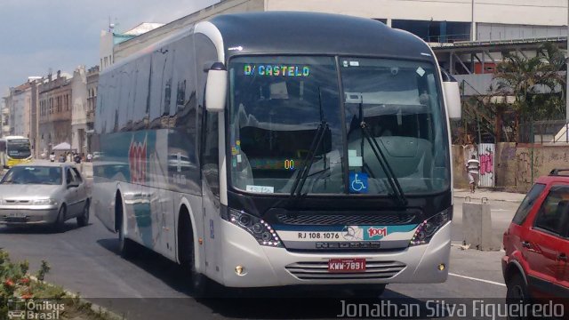 Auto Viação 1001 RJ 108.1076 na cidade de Rio de Janeiro, Rio de Janeiro, Brasil, por Jonathan Silva Figueiredo. Número da foto: #4034063.