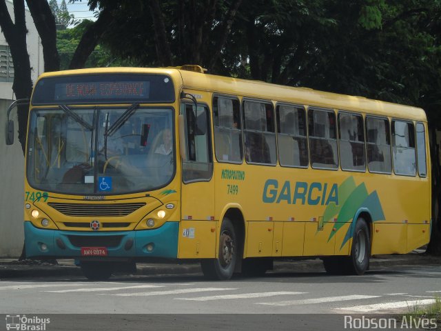 Viação Garcia 7499 na cidade de Paranavaí, Paraná, Brasil, por Robson Alves. Número da foto: #4034631.