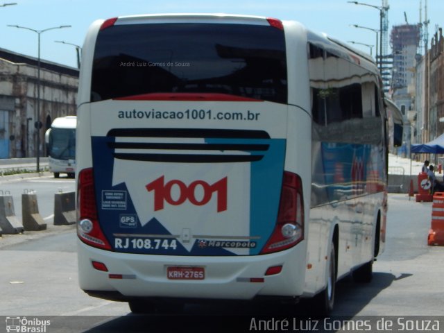 Auto Viação 1001 RJ 108.744 na cidade de Rio de Janeiro, Rio de Janeiro, Brasil, por André Luiz Gomes de Souza. Número da foto: #4034753.
