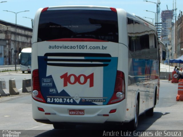 Auto Viação 1001 RJ 108.744 na cidade de Rio de Janeiro, Rio de Janeiro, Brasil, por André Luiz Gomes de Souza. ID da foto: 4034753.