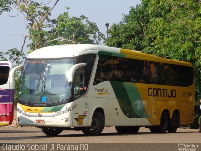 Empresa Gontijo de Transportes 18040 na cidade de Ji-Paraná, Rondônia, Brasil, por Claudio Aparecido de Deus Sobral. Número da foto: #4034786.