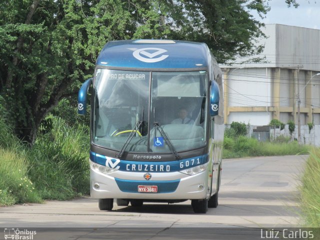 Viação Cruzeiro 6071 na cidade de Recife, Pernambuco, Brasil, por Luiz Carlos de Santana. Número da foto: #4033606.