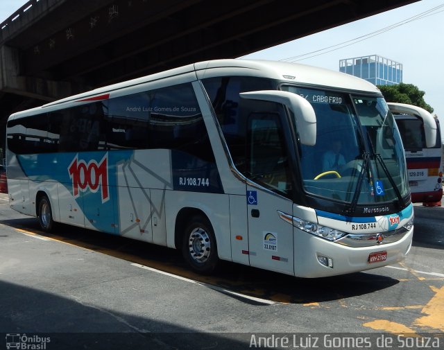 Auto Viação 1001 RJ 108.744 na cidade de Rio de Janeiro, Rio de Janeiro, Brasil, por André Luiz Gomes de Souza. ID da foto: 4034744.