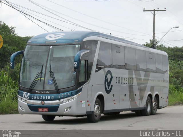 Viação Cruzeiro 6054 na cidade de Recife, Pernambuco, Brasil, por Luiz Carlos de Santana. Número da foto: #4033713.