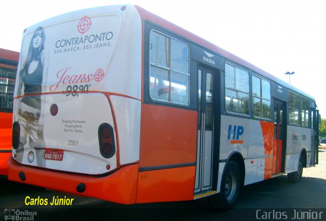 HP Transportes Coletivos 2561 na cidade de Goiânia, Goiás, Brasil, por Carlos Júnior. ID da foto: 4034232.