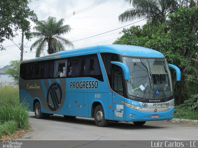 Auto Viação Progresso 6161 na cidade de Recife, Pernambuco, Brasil, por Luiz Carlos de Santana. ID da foto: 4033641.