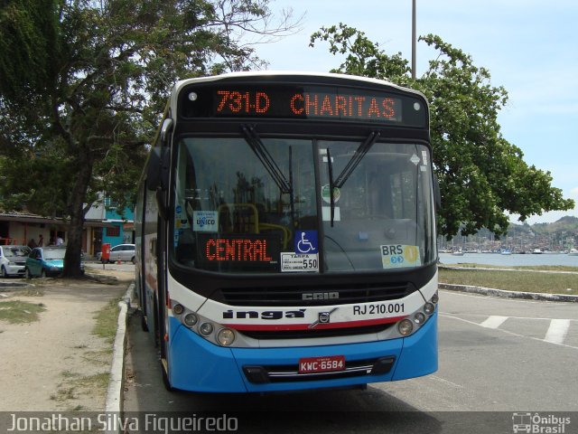 Auto Lotação Ingá RJ 210.001 na cidade de Niterói, Rio de Janeiro, Brasil, por Jonathan Silva Figueiredo. Número da foto: #4072912.