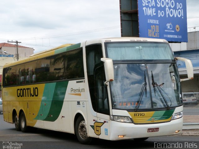 Empresa Gontijo de Transportes 11710 na cidade de Uberaba, Minas Gerais, Brasil, por Fernando Reis. Número da foto: #4071905.