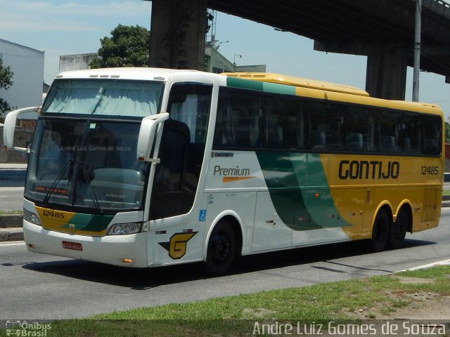 Empresa Gontijo de Transportes 12485 na cidade de Rio de Janeiro, Rio de Janeiro, Brasil, por André Luiz Gomes de Souza. ID da foto: 4073468.