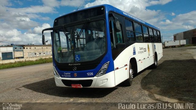 Capital do Agreste Transporte Urbano 1226 na cidade de Caruaru, Pernambuco, Brasil, por Paulo Lucas. Número da foto: #4074160.