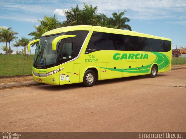 Viação Garcia 7226 na cidade de Campo Mourão, Paraná, Brasil, por Emanoel Diego.. ID da foto: 4074196.