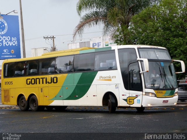 Empresa Gontijo de Transportes 11705 na cidade de Uberaba, Minas Gerais, Brasil, por Fernando Reis. ID da foto: 4073767.